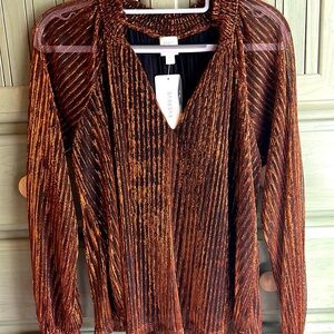 Evereve roan & ryan XS Shimmer Blouse